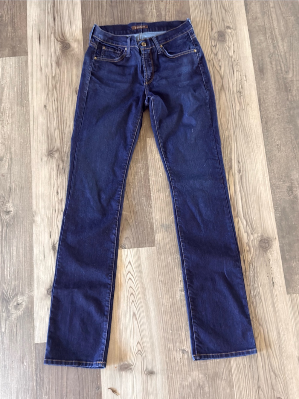 James Jeans Straight-Leg Dark Blue Denim